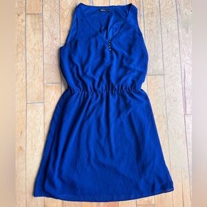 Reitmans Blue V-Neck Sleeveless Dress Size medium